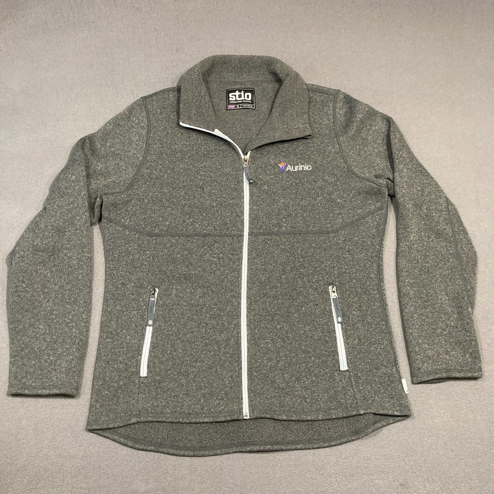 Stio Sweetwater‎ Fleece Full Zip Jacket Women's XL Heather Gray READ